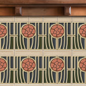 Midden-eeuw Bloemsymmetrie Arts Crafts Movement Tegeltje