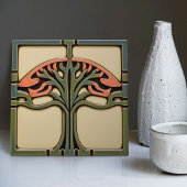 Midden-eeuw Bloemsymmetrie Arts Crafts Movement Tegeltje