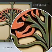 Midden-eeuw Bloemsymmetrie Arts Crafts Movement Tegeltje