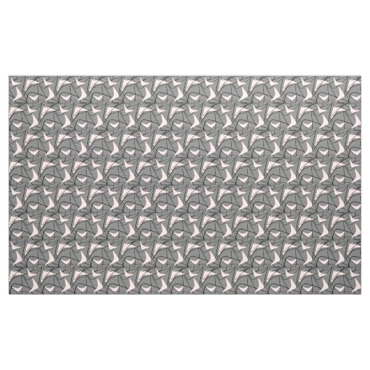 Midden eeuw boemerang stof (Yard (91,4 cm))