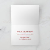 Midden eeuw chic script Prettig kerstfeest Feestdagen Kaart (Binnen)
