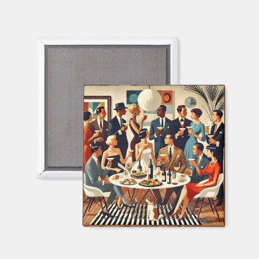 Midden eeuw De moderne Martini intellectuelen Magneet (Voorkant / Achterkant)