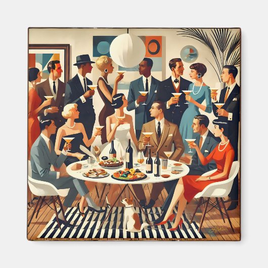 Midden eeuw De moderne Martini intellectuelen Magneet (Voorkant)