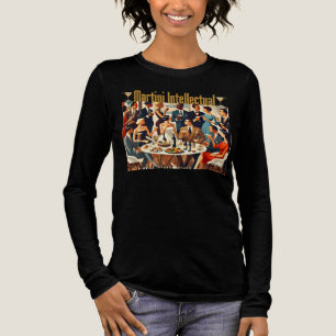 Midden eeuw De moderne Martini intellectuelen Tri-Blend Shirt