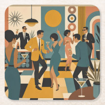 Midden Eeuw Feestelijke Martini Dansfeest
