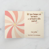 Midden Eeuw Feliz Navidad  Foto en Bericht Kaart (Binnen)