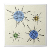 Midden eeuw Franciscaanse Starburst 1 Tegeltje (Voorkant)