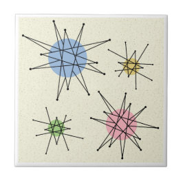 Midden eeuw Franciscaanse Starburst 3 Tegeltje