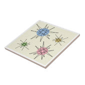 Midden eeuw Franciscaanse Starburst 3 Tegeltje (Zijkant)