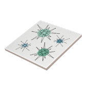 Midden eeuw Franciscaanse Starburst 6 Tegeltje (Zijkant)