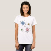 Midden eeuw Franciscan Starburst 3 T-shirt (Voorkant volledig)