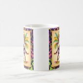 Midden eeuw futuristische Mardi Gras Martini vrouw Koffiemok (Center)