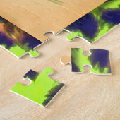 Midden eeuw futuristische Mardi Gras Martini vrouw Legpuzzel (Zijkant)