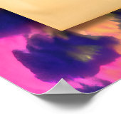 Midden eeuw futuristische Mardi Gras Martini vrouw Poster (Hoek)