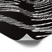 Midden eeuw geometrisch abstract minimalistisch pa poster (Hoek)