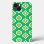 Midden eeuw Green Ogee geometrische kerst Case-Mate iPhone Case (Achterkant)