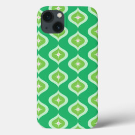 Midden eeuw Green Ogee geometrische kerst Case-Mate iPhone Case