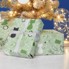 Midden eeuw Groene Hart Katten Cadeaupapier