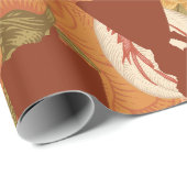 Midden eeuw jaren 1950 silhouet vrouwen Bloemen Cadeaupapier (Rol Hoek)