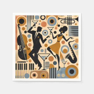 Midden Eeuw Jazz Leeftijd Minimalistische Kunst Ma Servet