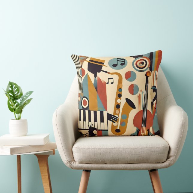 Midden Eeuw Jazz Leeftijd Modern Minimalistische T Kussen (Stoel)
