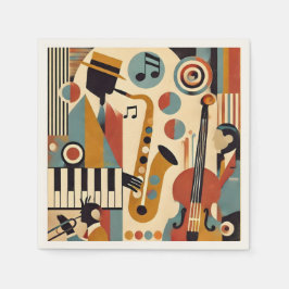 Midden Eeuw Jazz Leeftijd Modern Minimalistische T Servet