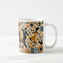 Midden Eeuw Jazz Tijdperk Minimalistische Kunst Ma