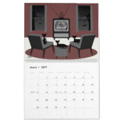 Midden-Eeuw Katten Kijken TV Kalender (Mar 2027)