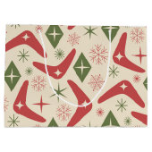 Midden eeuw Kerst Boomerangs met Diamanten Groot Cadeauzakje (Achterkant)