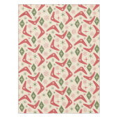 Midden eeuw Kerst Boomerangs met Diamanten Tafelkleed (Voorkant)