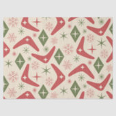 Midden eeuw Kerst Boomerangs met Diamanten Tissuepapier (Voorkant)