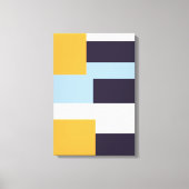 Midden eeuw kleurenblokken Premium verpakt Canvas (Voorkant)
