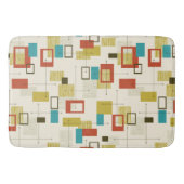 Midden-eeuw kleurrijk modern geometrisch patroon badmat (Voorkant)