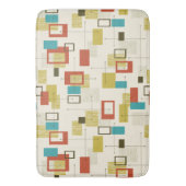 Midden-eeuw kleurrijk modern geometrisch patroon badmat (Voorkant Verticaal)