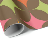 Midden eeuw Kleurrijke Retro Starbursts patroon Cadeaupapier (Rol Hoek)