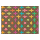 Midden eeuw Kleurrijke Retro Starbursts patroon Tafelkleed (Voorkant (Horizontaal))