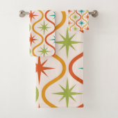 Midden eeuw kleurrijke sterrenbeelden op één patro bad handdoek (Insitu)