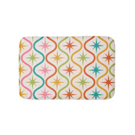 Midden eeuw kleurrijke sterrenbeelden op één patro badmat