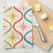 Midden eeuw kleurrijke sterrenbeelden op één patro theedoek (Quarter Fold)