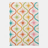 Midden eeuw kleurrijke sterrenbeelden op één patro theedoek (Verticaal)