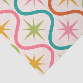 Midden eeuw kleurrijke sterrenbeelden op één patro tissuepapier (Detail)