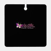 Midden eeuw Mardi Gras Cocktail Party Metalen Ornament (Achterkant)