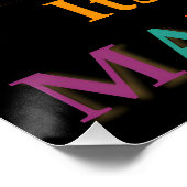 Midden eeuw Mardi Gras Cocktail Party Perfect Poster (Hoek)