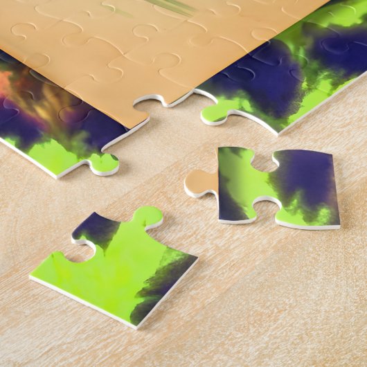 Midden eeuw Mardi Gras Vrouw met een Martini Legpuzzel (Zijkant)