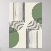 Midden eeuw minimale kunst poster (Voorkant)