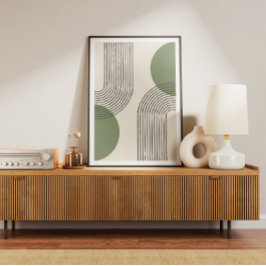 Midden eeuw minimale kunst poster