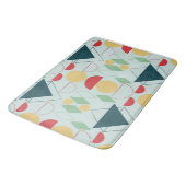 Midden Eeuw Mod Mint Geometrisch Badmat (Gekanteld)