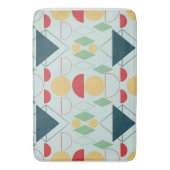 Midden Eeuw Mod Mint Geometrisch Badmat (Voorkant Verticaal)