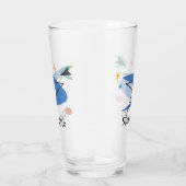 Midden Eeuw Modern 50s Gepersonaliseerde Naam Glas (Rechts)