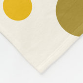 Midden Eeuw Modern Abstract Patroon 29 Crème Fleece Deken (Hoek)